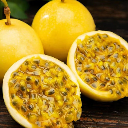 20+ Passion Fruit Seeds for Planting - Yellow Sweet Passion Fruit Seeds Passiflora Giant Granadilla Grow Your Own Plant Gardening Gift