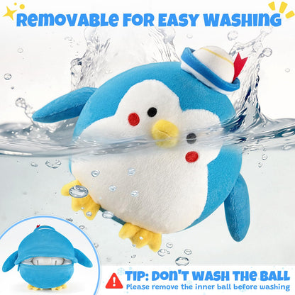Crawling Penguin Baby Toy with 48 Songs & Record– Interactive Musical Plush Toy for Babies 6-12 Months, USB Rechargeable Dancing Stuffed Animal, Sensory Toy for Toddlers 1-3, Baby Birthday Gift