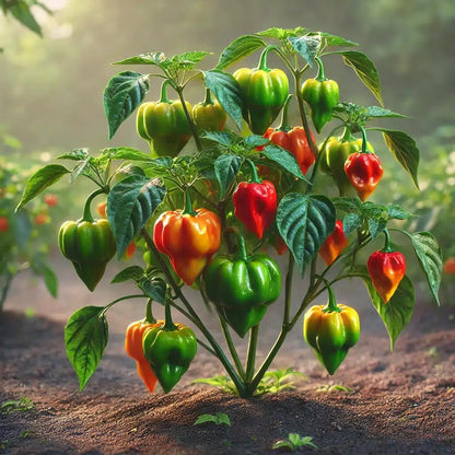 Live Plant - Habanero Pepper (Capsicum Chinense) 12″- 24″ Inches Tall