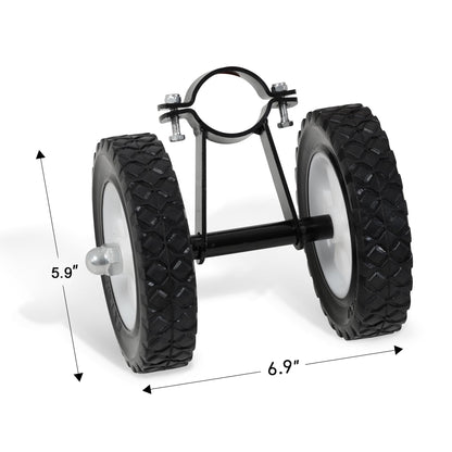 SUNCREAT Hammock Wheel Kit for Hammock Stand, Weather Resistant Portable Universal Stand Wheel for Outdoor Use, Black