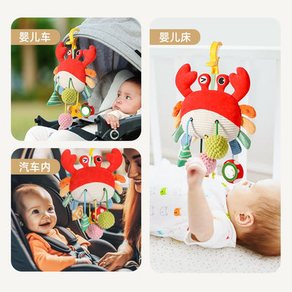 GZYFUVALW Car Seat & Stroller Toys for Babies 0-12 Months, Crab Infant Stroller Hanging Toys for Boys Girls
