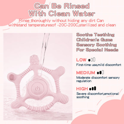 Sensory Chew Necklaces Vibrating teether for Kids - Chewelry Chew Toys for Autism, ADHD & Sensory Needs, BPA-Free Teething Relief & Anxiety Fidget (Pink)