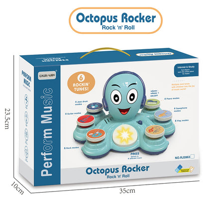 Baby Musical Toys Learning Toys for Toddlers, Octopus Music Toys, Preschooler Musical Educational Instruments Toy for Baby, Birthday Toys for Girls Boys