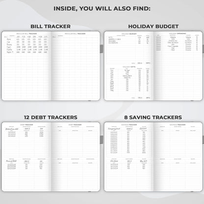 Clever Fox Budget Planner Pro - Financial Organizer + Cash Envelope Budget System. Monthly Finance Journal, Expense Tracker & Personal Account Book. Undated - Start Anytime. (7''x10'') – Gray