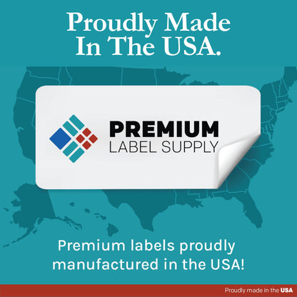 Premium Label Supply White Sticker Labels – 3" x 5" – Laser/Inkjet Compatible – (4 per Sheet), 25 Sheets – 100 Total Adhesive Labels