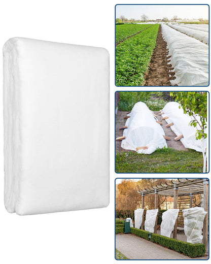 Homoda Plant Covers Freeze Protection, 10 ft x 30 ft 1.2oz Frost Blankets for Outdoor Plants in Winter, Floating Row Cover for Vegetable Garden, Frost Cloth Plant Freeze Protection