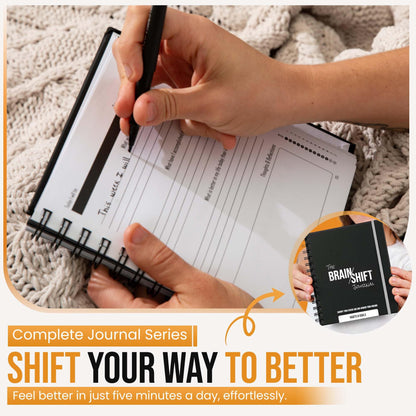 The Behavior Shift Brain Shift Journal (Habits & Goals) - 6 x 7 Inches Productivity journal - 13 week Guided Prompts for Habits, Goal setting & Personal growth- Gratitude & Manifestation journal