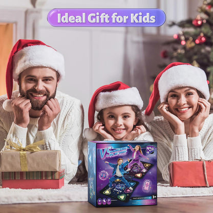 WAYKEE Dance Mat Toys for 3-12 Year Old Kids, Kids Dance Mat with Light-up 12-Button & 5 Game Modes, 2 Player Electronic Dance Pad Toys, Birthday Xmas Gifts for 3 4 5 6 7 8 9 10+ Year Old Girls Boys