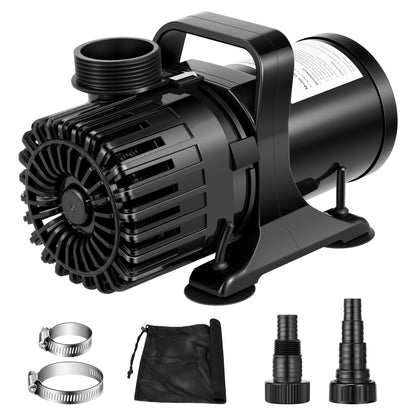 VIVOSUN 2700 GPH Submersible Water Pump with Barrier Bag, 120W Pond Pump with 15FT. Lift Height, Ultra Quiet Aquarium Pump for Pond, Waterfall, Fish Tank, Statuary, Hydroponic