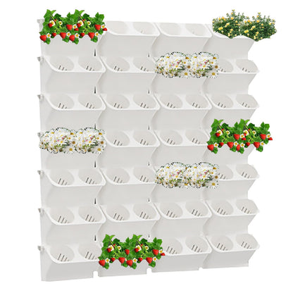 Vertical Wall Planter,stacking Planters For Outdoor Plants,garden Self Watering Wall-mounted Planter,indoor Outdoor Living Wall Planter Hanging Planter,plant Flower Pot Holder Green Herb Wall Decor