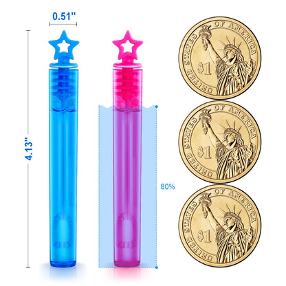 SpringFlower 240 Pieces Mini Bubble Wands, Party Favors Assortment Toys for Kids,Themed Birthday, Halloween, Goodie Bags, Carnival Prizes, Wedding, Bubble Maker Outdoor Gifts for Girls & Boys