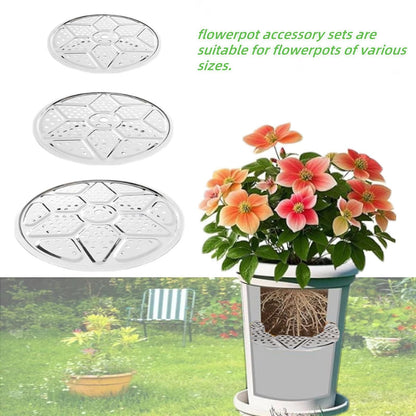 Neuqiho 3-Size Stainless Steel Planter Inserts 6-Pack, Plant Risers for Pots with Drainage Holes, Save Soil Lightweight Filler for Large Outdoor and Indoor Planters