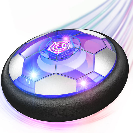 Hover Soccer Ball Kids Toys for Boys Girls Ages 3 4 5 6 7 8-12, Rechargeable Hover Ball with Colorful LED Lights and Protective Foam, Air Power for Soccer Game Indoor
