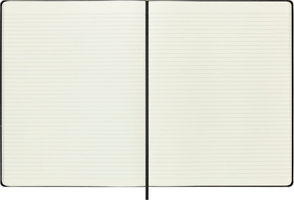 Moleskine Notebook, XXL, Ruled, Black, Hard Cover (8.5 x 11)