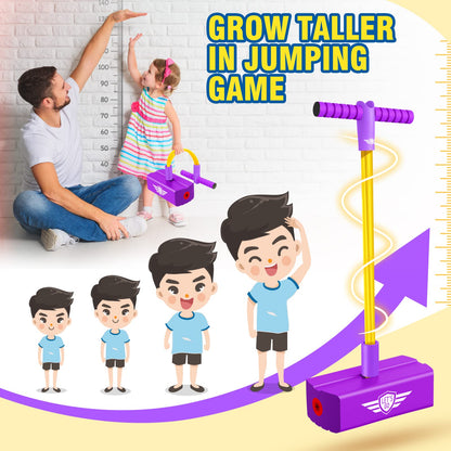 CUUGO LET'S GO! CG Foam Pogo Jumper for Kids, Toys for 3-12 Years Old Boys Girls Pogo Stick Outdoor Toys Gifts for 3-12 Year Old Boy Girl Fun Toys Christmas Birthday Gifts Stocking Stuffers（Purple）