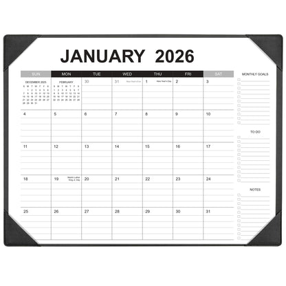 Desk Calendar 2026-2027 with Desk Mat – 22" x 17" Large Desk Pad Calendar Runs from January 2026 to June 2027, Office Supplies Desktop Monthly Calendar for Home & Office