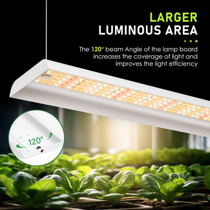 FOXGARDEN 39in Upgrade LED Grow Lights, 3.3FT Full Spectrum Hanging Plant Light, 392 LEDs Plant Growing Lamp for Indoor Plants with 4/8/12H Timer, 6 Dimmable Levels for Seed Starting Vegetables Bloom