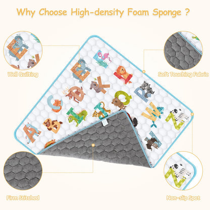 Baby Play Mat for Floor,Premium Foam Baby Play Mat 79" X 71",Thick One-Piece Crawling, Odorless Floor Mat,Non-Slip Cushioned Baby Playmat for Infants,Babies,Toddlers.Foldable and Washable Baby Plaype