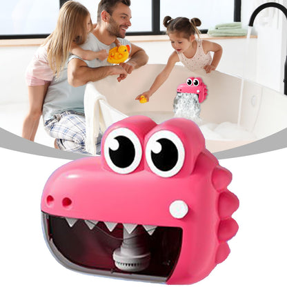 Bubble Machine for Bath Tub - Cute Frog Crocodile Bathing Toys for bathtimee | babyy Bathtub Bubble Machine Maker | Animal bathtimee Shower Toys for babyy Boy Girl