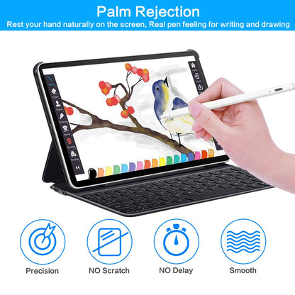 Stylus Pen for Apple iPad Pencil - iPad Pen A16 10th 9th 8th 7th 6th Gen for Apple Pencil 2nd Generation Compatible 2018-2025 iPad Pro M4 11-12.9 Inch iPad Air M2 M3 5th 4th 3rd Mini A17 6th 5th