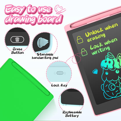 3 Pack LCD Writing Tablet, Colorful Toddler Drawing Tablet Doodle Board for Kids, Erasable Reusable Electronic Drawing Pad, LEYAOYAO Educational and Learning Toy for 3-6 Years Old Boy and Girl