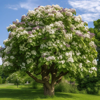 5 Northern Catalpa Trees - 12-18" Tall Live Plants - Ornamental Flowering Shade Trees - Catalpa speciosa - (5 Pack)