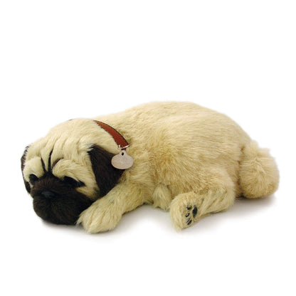 Perfect Petzzz Original Petzzz Huggable Pug Puppy, Realistic, Lifelike Stuffed Interactive Pet Toy, Companion Pet Dog with 100% Handcrafted Synthetic Fur