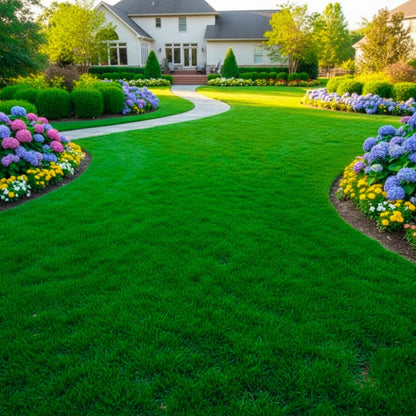 Set 20000 Zoysia Grass Seeds, Zoysia Grass Seed for Lawn, Soft Fine Ground Cover for Landscape, Yard and Walkway
