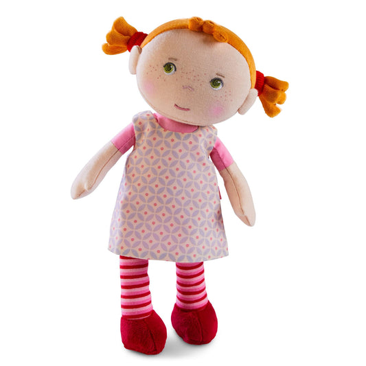 HABA Snug-up Roya – Soft Baby Doll with Red Hair & Embroidered Face, Washable First Baby Doll