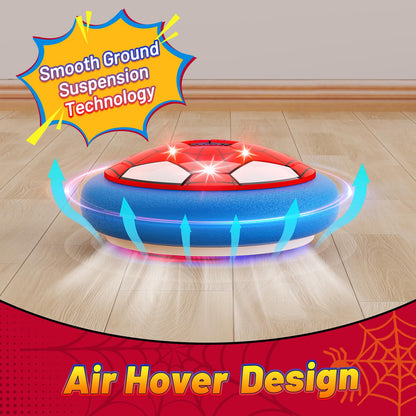HopeRock Soccer Toys 2 Pack Hover Soccer Ball Toys Indoor Soccer Set with LED Lights, Soft Foam Bumpers, Air Floating Soccer Gifts for Kids Boys Girls Ages 3-12