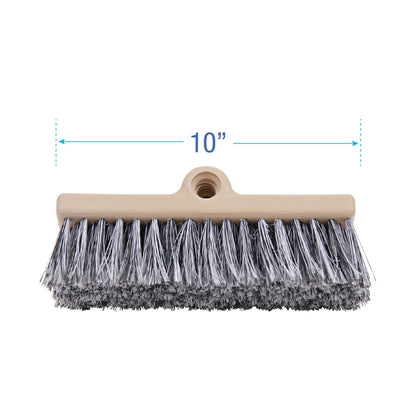 Boardwalk BWK8420 Dual-Surface Vehicle Brush, 10" Long, Brown