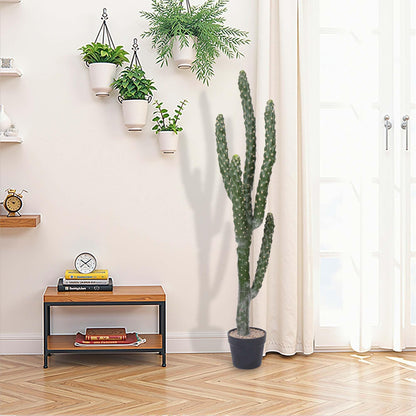 Yinleus 46Inch Artificial Cactus Faux Cacti Fake Cactus Saguaro Potted Plants for Indoor Outdoor Home Offices Store Decoration