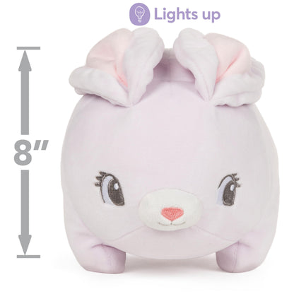 GUND Glow Bops BunBop Bunny Stuffed Animal, Touch Activated Glow in The Dark LED Plush Toy, Squishy Toy for Ages 3 and Up, 8”
