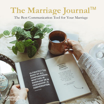 Beating 50 Percent The Marriage Journal - Couples Journal with 52-Week Devotionals & Guided Prompts to Strengthen Communication, Emotional Intimacy & Faith - Gift for Engaged & Married Couples