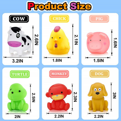 Bathtub Toys for Toddlers 1-3 - Mold Free No Hole Baby Kids Infant Bath Toys 6-12-18-24 Months Water Pool Toys Age 1 2 3 4 5 6 Shower Gifts for Boys Girls 1-6 Year Old Newborn Bathtime Essentials