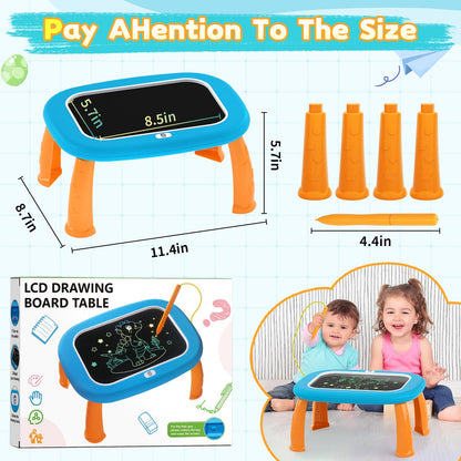 LCD Writing Tablet for Kids 1 2 3 4 5 Year Old - Toddler Drawing Tablet, Drawing Pad & Color Doodle Board Toy, Perfect Birthday & Christmas Gift Toy for 2-3 Year Old Boys and Girls(Blue)