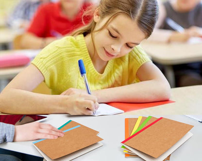 Zegrox 12 Pack A5 Kraft Notebooks, 60 Blank Pages Travel Journal Bulk, Soft Cover Notebooks for Women Girls Students, Making Plans Writing Memos Office School Supplies, 8.3 X 5.5 in