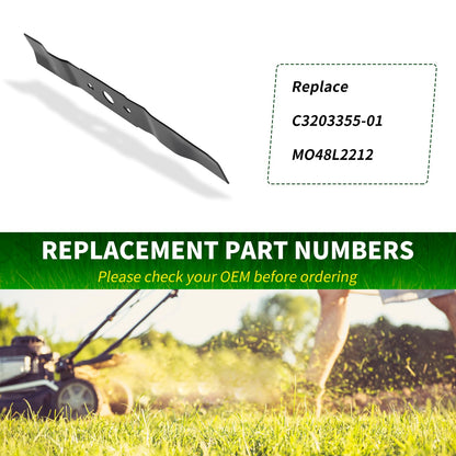 CLSR2U MO48L2212 Lawn Mower Blade Compatible with G reenworks MO48L2212 Brushless Mower 14-Inch - Replaces C3203355-01