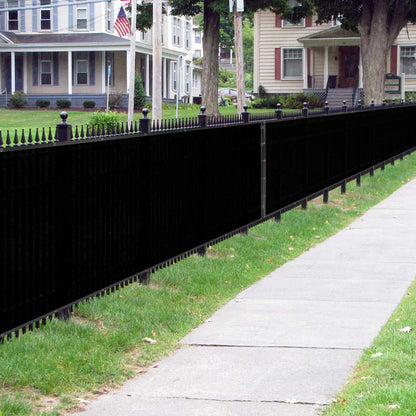 Sunnyglade 6 feet x 50 feet Privacy Screen Fence Heavy Duty Fencing Mesh Shade Net Cover for Wall Garden Yard Backyard (Black, 6 ft X 50 ft)