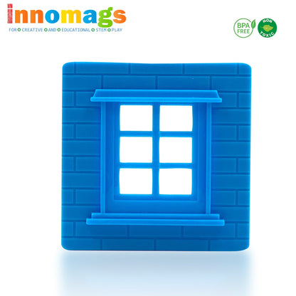 Innomags Magnet Tiles 110 Piece Magnetic Building Blocks Jumbo Tile Set, Clear 3D Magnetic Tiles Stem Educational Construction Playboards for Kids, Creative Clickins, Wheels, Bag, Safety Certified