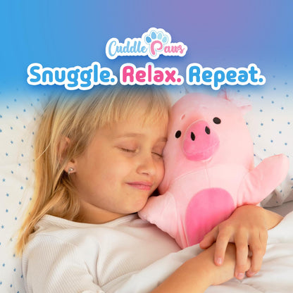 Cuddle Paws Big Pig Plush Body Pillow for Kids | Long Stuffed Animal Cuddle Pillow | Soft Hugging Toy | Plushie Gift for Girls & Boys | Long Plush Body Pillow for Comfort | Small, 23 Inches