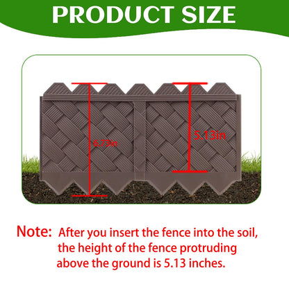 30-Pack Weaving Flower Bed Garden Edging Borders (30 FT) - No Dig Border Edgings with 8.5” Anchor Stakes & Interlocking Design-Thickened Borders for Lawns, Flower Beds & Landscaping
