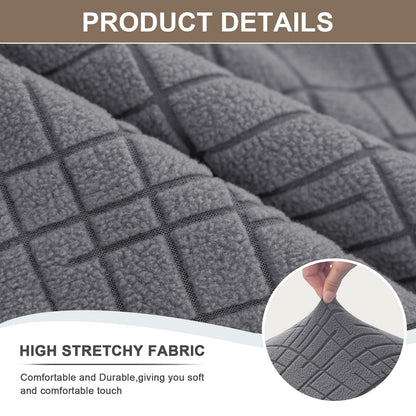 Eco-Ancheng RV Dinette Cushion Covers Camper Cushions Slipcover Stretch RV Dinette Seat Covers RV Couch Cushion Cover Sofa Seat Slipcovers for RV Camper Car Bench (1 Backrest Cover& 1 Bench Cover,08)