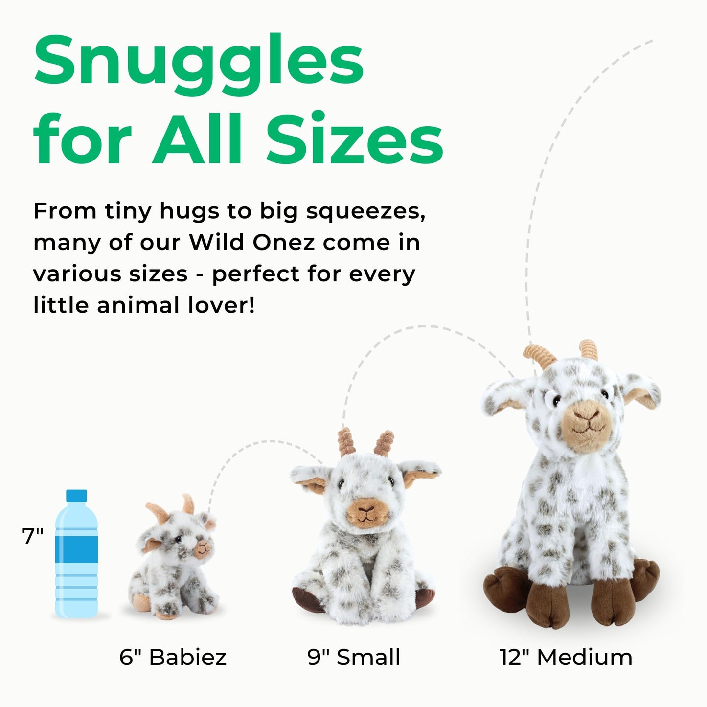 The Petting Zoo Skunk Stuffed Animal Plushie, Gifts for Kids, Wild Onez Zoo Animals, Skunk Plush Toy 12 inches