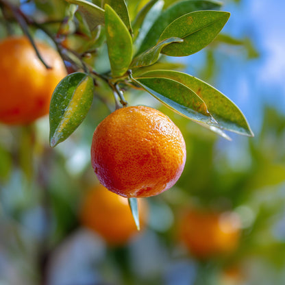Clementine Mandarin Tree - 2-5 Inch Tall Live Plant - Potted Indoor/Outdoor Orange Fruit Seedling - Citrus x Clementina