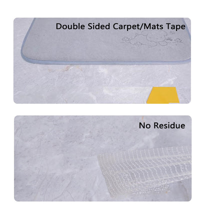 WENSSKKU Double Sided Fabric Tape Heavy Duty,Multifunctional Double Stick Carpet/Fabric Tape,1inch/2inchx33FT10m High Stickness Strong 2 Sided Tape 2 Rolls
