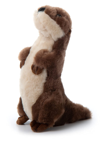 The Petting Zoo River Otter Stuffed Animal Standing, Gifts for Kids, Wild Onez Zoo Animals, River Otter Plush Toy 10 inches