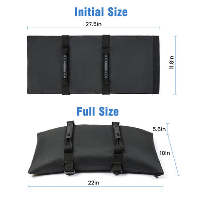 Malomke Sand Bags for Weight, 4-Pack 50LBS Heavy-Duty Fillable Sandbags for Weight to Hold Down Umbrella Base, Patio & Cantilever Umbrella Stands, Outdoor Furniture(Without Sand)(4, Medium)