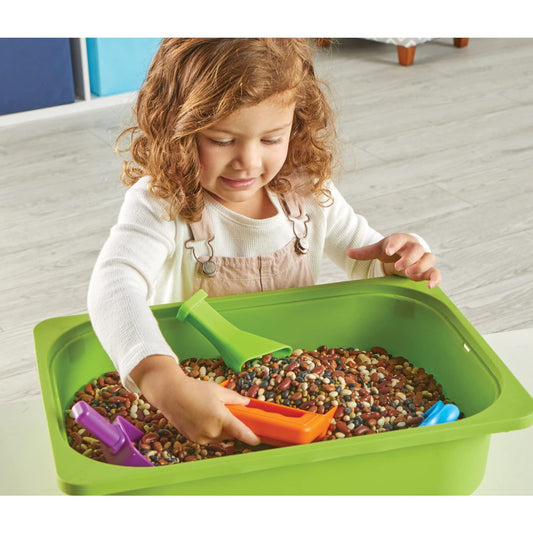 Learning Resources Helping Hands Sensory Scoops - Fidget Sand Toys, Water Bin Play, Tool Set, Fine Motor Games, Toddler Daycare Essentials, Preschool Sensory Bin Toys, Outdoor Toys for Toddlers 3-5
