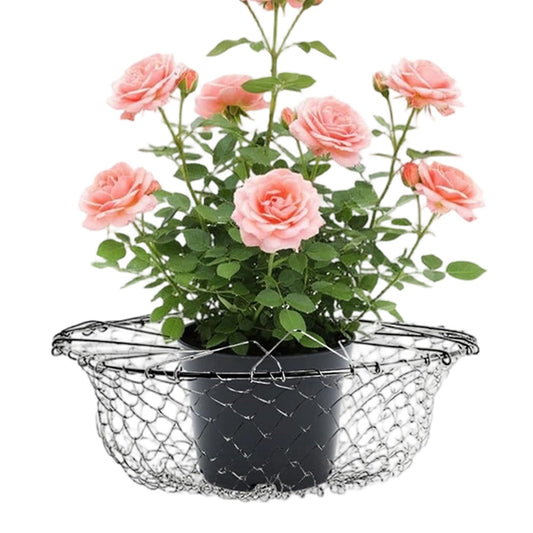 Adjustable Planter Insert - Plant Risers For Inside Pots | Heavy Duty Rustproof Stainless Steel Plant Pot With Chains | Adjustable Planter Fillers | For Outdoor Indoor Flower Potted Home